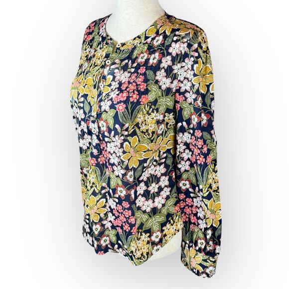 Talbots Petite Floral Shirt - Picture 4 of 6